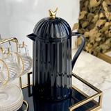 Garrafa Térmica de Plástico Bird Preta 600ml - Ela Decora