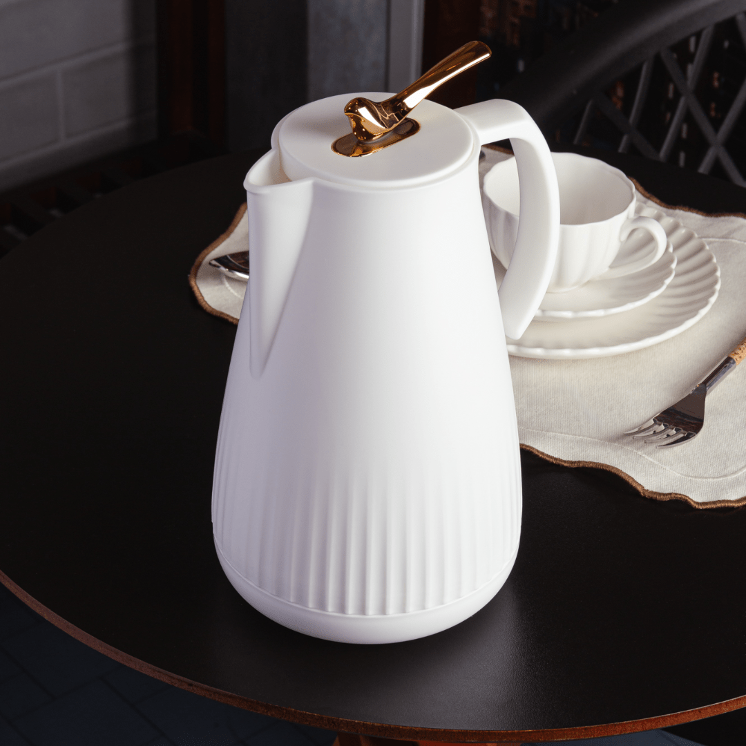 Garrafa Termica de Plástico New Bird Branca 1 Litro - Ela Decora