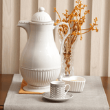 Garrafa Térmica de Plástico Vintage Branca 1 Litro - Ela Decora