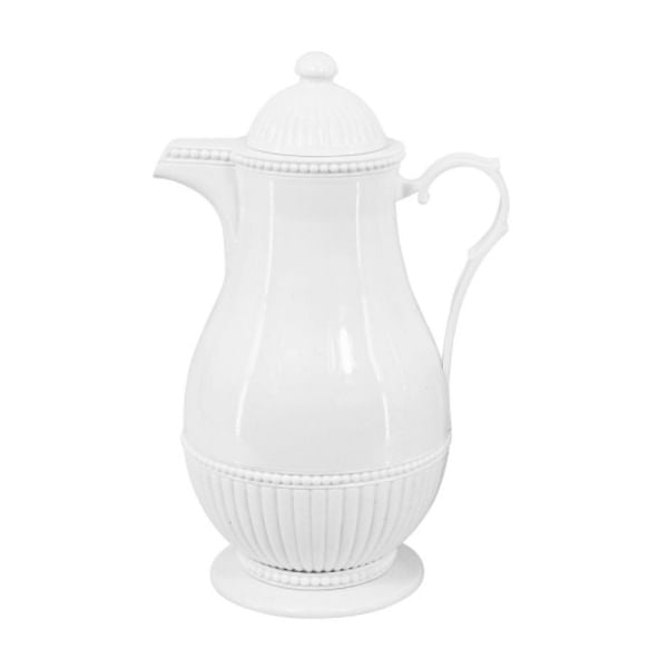 Garrafa Térmica de Plástico Vintage Branca 1 Litro - Ela Decora