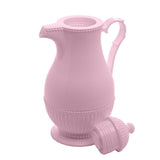 Garrafa Térmica de Plástico Vintage Rosa 1 Litro - Ela Decora