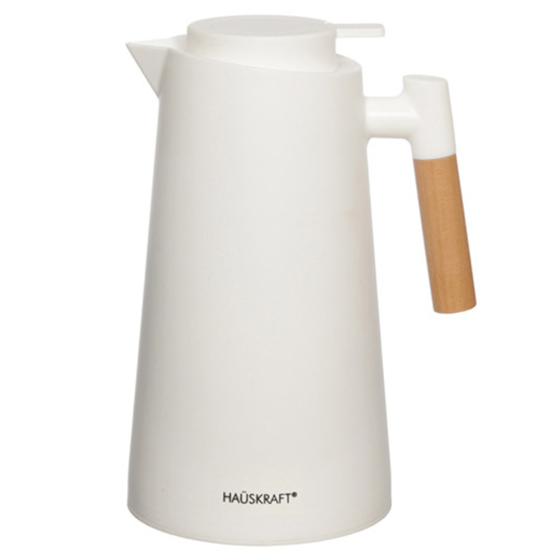 Garrafa Térmica Elegant Branca 1 Litro - Ela Decora