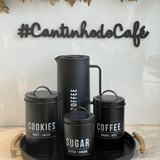 Garrafa Térmica Manhattan Preta 1 Litro - Ela Decora