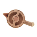 Garrafa Térmica Nórdica em Plástico com Cabo de Madeira Nude 1 Litro - Ela Decora