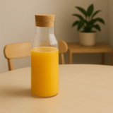 Garrafa Vidro Borossilicato com Rolha de Cortição Airosa 1 Litro - Ela Decora