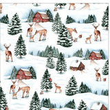 Guardanapo Coloratta Bosque 45cm Natal - Ela Decora