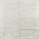 Guardanapo em Tecido 40cm x 40cm Branco Off White - Ela Decora