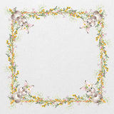 Guardanapo Estampado Floral Páscoa Coelho 45cm - Ela Decora