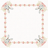 Guardanapo Estampado Ovos Páscoa Coelho 45cm - Ela Decora