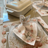 Guardanapo Estampado Ovos Páscoa Coelho 45cm - Ela Decora