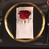 Jogo 2 Guardanapos Ponto Ajour de Algodão Off White 40cm x 40cm