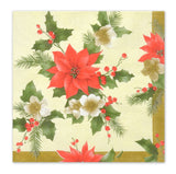 Guardanapos de Papel Flores Natalinas 20 Folhas 33cm - Ela Decora