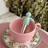 Infusor de Chá Silicone Buddy Merch Verde - Ela Decora