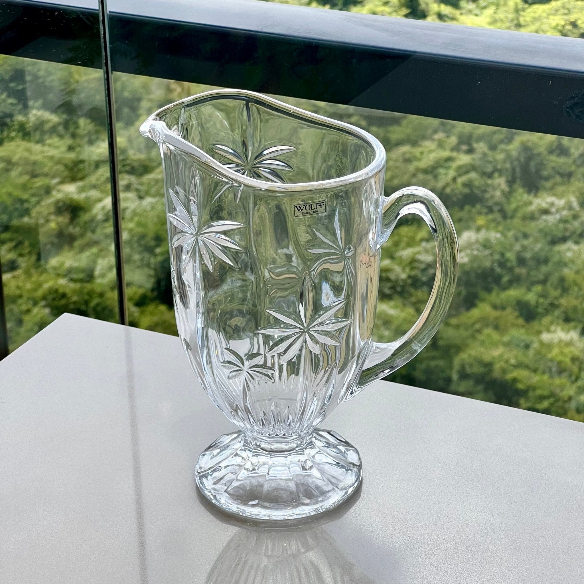 Jarra Cristal de Chumbo Palm Tree 1,4 Litros - Ela Decora