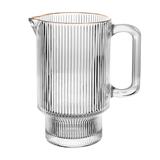 Jarra de Cristal com Fio de Ouro 900ml Lines - Ela Decora