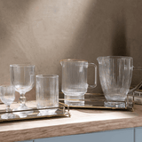 Jarra de Cristal com Fio de Ouro 900ml Lines - Ela Decora