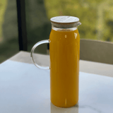 Jarra de Servir com Tampa de Bambu 1,5 Litros - Ela Decora