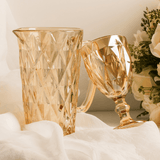 Jarra de Vidro Âmbar Metalizado 1 Litro - Ela Decora