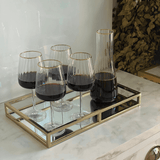 Jarra de Vidro com Borda de Ouro 1 Litro - Ela Decora