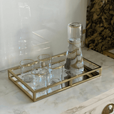 Jarra de Vidro com Borda de Ouro 1 Litro - Ela Decora