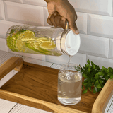 Jarra de Vidro com Tampa Clarice 1 Litro - Ela Decora