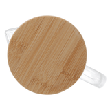 Jarra de Vidro com Tampa em Bambu 1,1L - Ela Decora