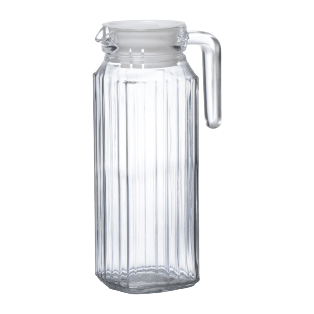 Jarra de Vidro com Tampa Vania 1 Litro - Ela Decora