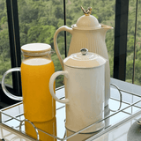 Jarra de Vidro Sense com Tampa de Bambu 1,15 Litros - Ela Decora