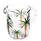 Jarra em Cristal de Chumbo Palm Tree Handpaint 1,3 Litros - Ela Decora