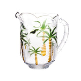 Jarra em Cristal de Chumbo Palm Tree Handpaint 1,3 Litros - Ela Decora