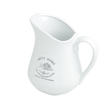Jarra Sweet Home de Cerâmica Branca 500ml - Ela Decora