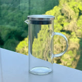 Jarra de Vidro Borossilicato Mirage com Tampa Inox 1 Litro