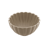 Jogo 2 Bowls em Porcelana Petala Areia Matt 12cm - Ela Decora