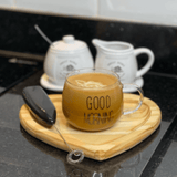 Jogo 2 Canecas Coffee Time Vidro Borossilicato 380ml - Ela Decora