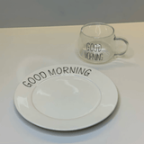 Jogo 2 Canecas Coffee Time Vidro Borossilicato 380ml - Ela Decora