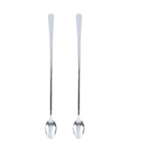 Jogo 2 Colheres Aço Inox Bailarina Cromado 30cm - Ela Decora