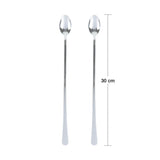 Jogo 2 Colheres Aço Inox Bailarina Cromado 30cm - Ela Decora