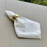 Jogo 2 Guardanapos Tricoline Liso Branco 43cm - Ela Decora