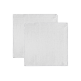 Jogo 2 Guardanapos Tricoline Liso Branco 43cm - Ela Decora