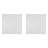 Jogo 2 Guardanapos Tricoline Liso Branco 43cm - Ela Decora