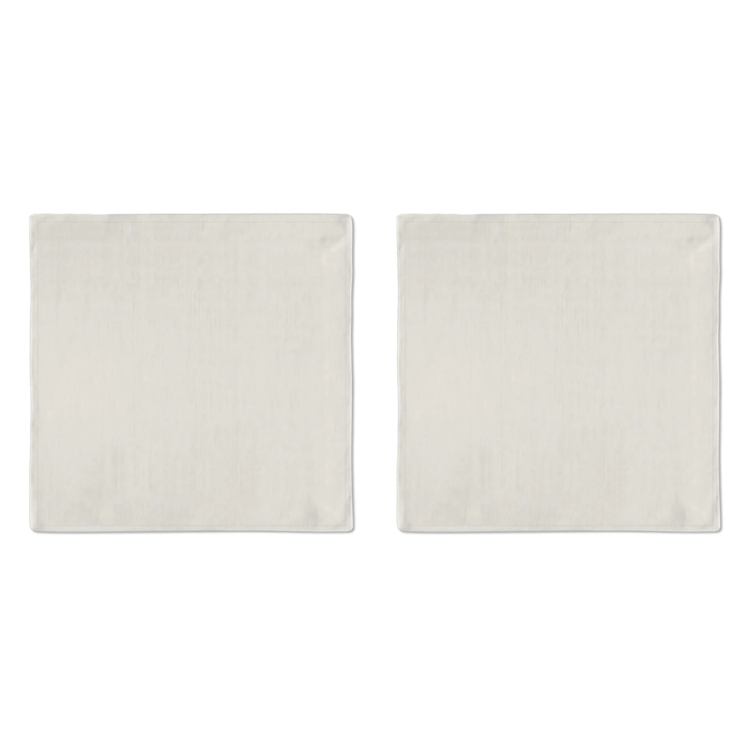 Jogo 2 Guardanapos Tricoline Liso Palha 43cm - Ela Decora