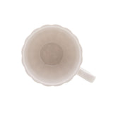 Jogo 2 Xicaras de Café Porcelana com Pires Petala Branco 90ml - Ela Decora