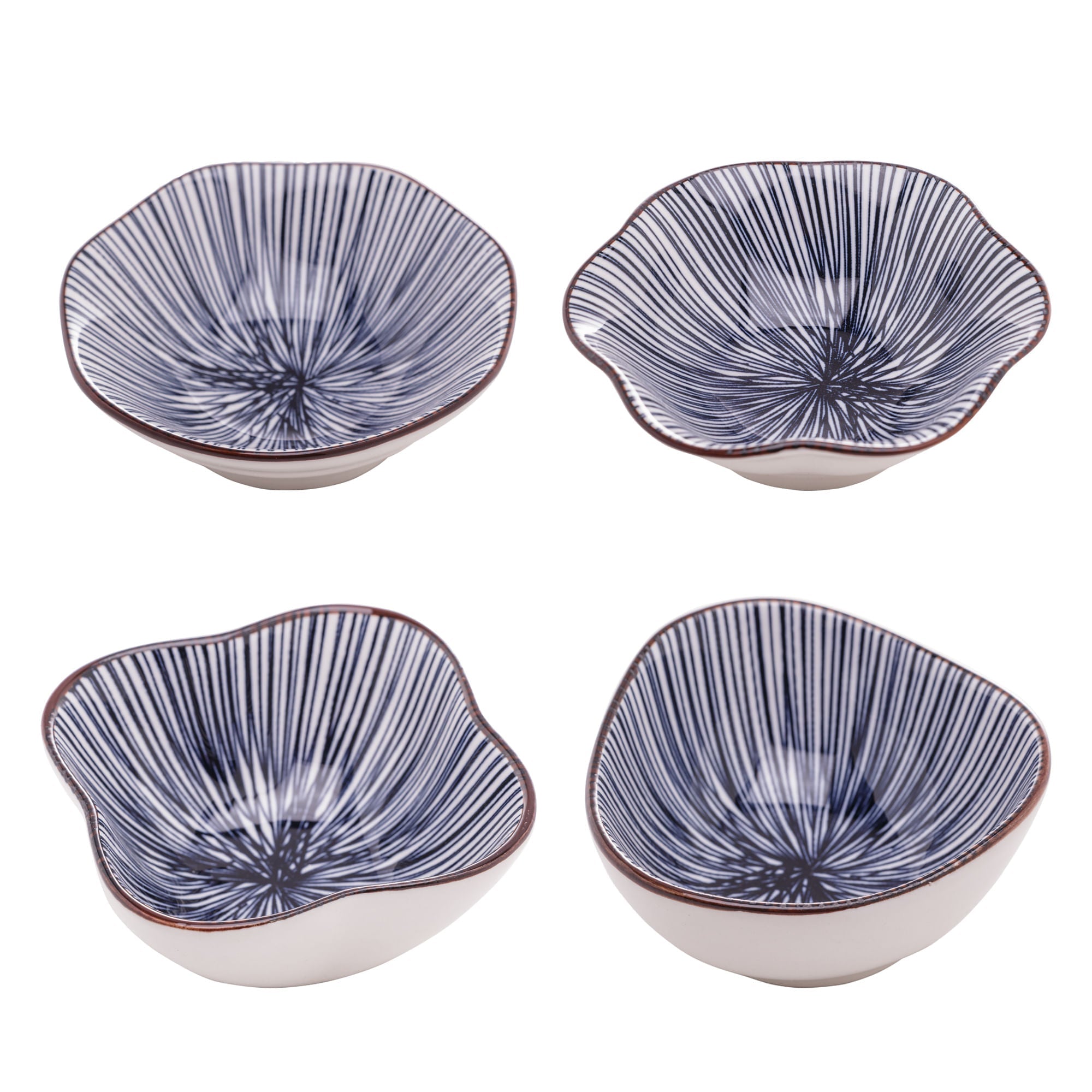 Jogo 4 Bowls Porcelana Mixed Koji 10,5cm - Ela Decora