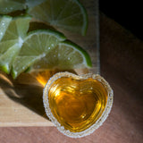 Jogo 4 Copos Para Shot Licor de Vidro Coração 50ml - Ela Decora