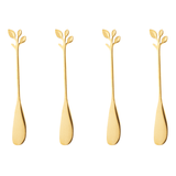 Jogo 4 Espátulas em Aço Inox Dourado - Ela Decora