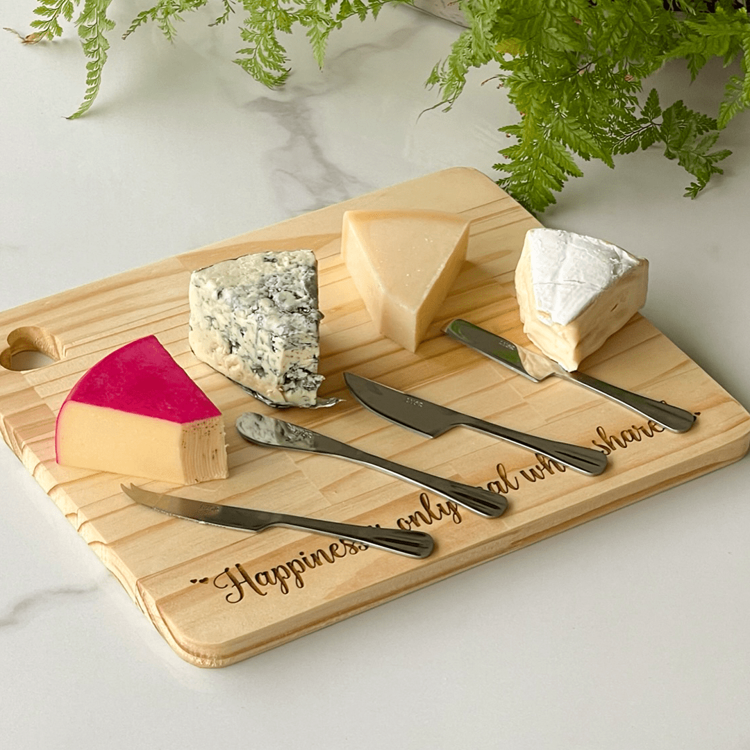 Jogo 4 Facas para Queijo Aço Inox Positano - Ela Decora