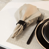 Jogo 4 Guardanapos Home Liso Areia - Ela Decora