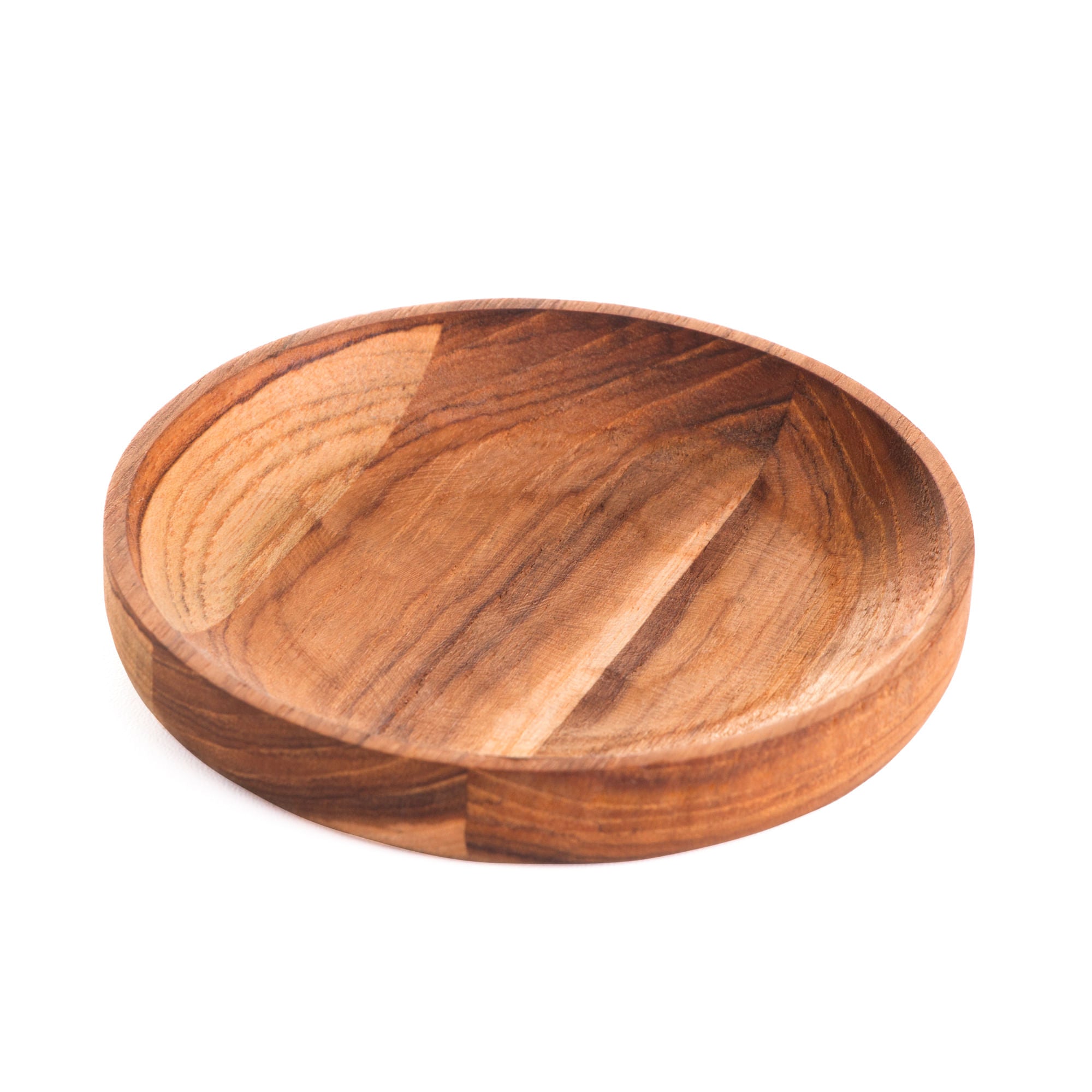 Jogo 4 Porta Copos Madeira Teca 11cm - Ela Decora