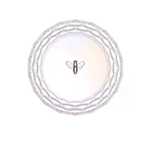 Jogo 4 Pratos de Sobremesa Rainbow Bee 20cm - Ela Decora