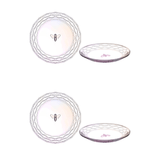 Jogo 4 Pratos de Sobremesa Rainbow Bee 20cm - Ela Decora